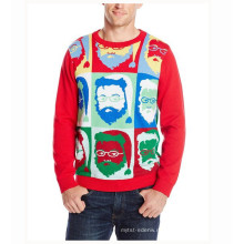 15CSU049 2016 сшитое взрослых унисекс уродливые рождественские свитера